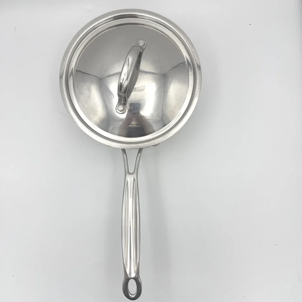 Cuisinart‎ Saucepan with Lid Kitchen 2 Qt Silver 18/10 Stainless Steel  719-18